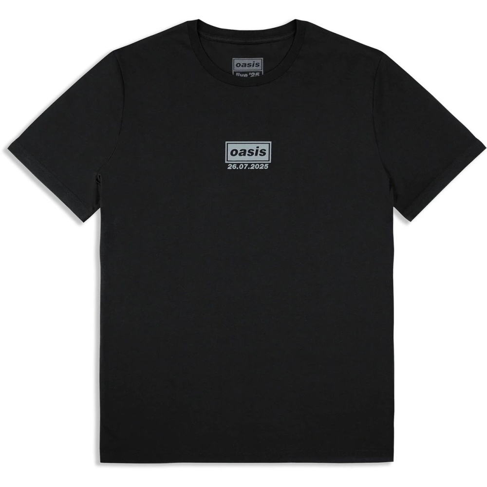 Oasis - London 26 July Event Mens Tshirt - Black